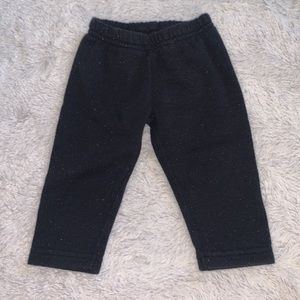 (3 for $10) carters black sparkle sweats
